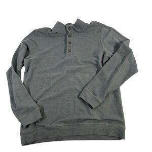 Marine Layer Men's Green Textured Pullover Sweatshirt Size Large